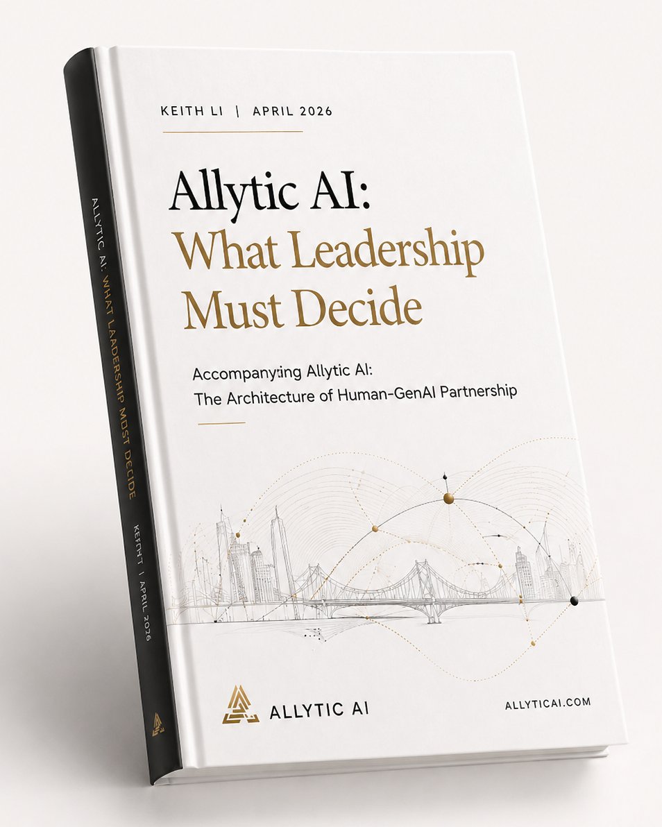 Book cover. Allytic AI: What Leadership Must Decide.